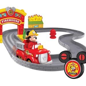 Mickey Firetruck/Firehouse Track Set Mickey Mouse Clubhouse - Like New